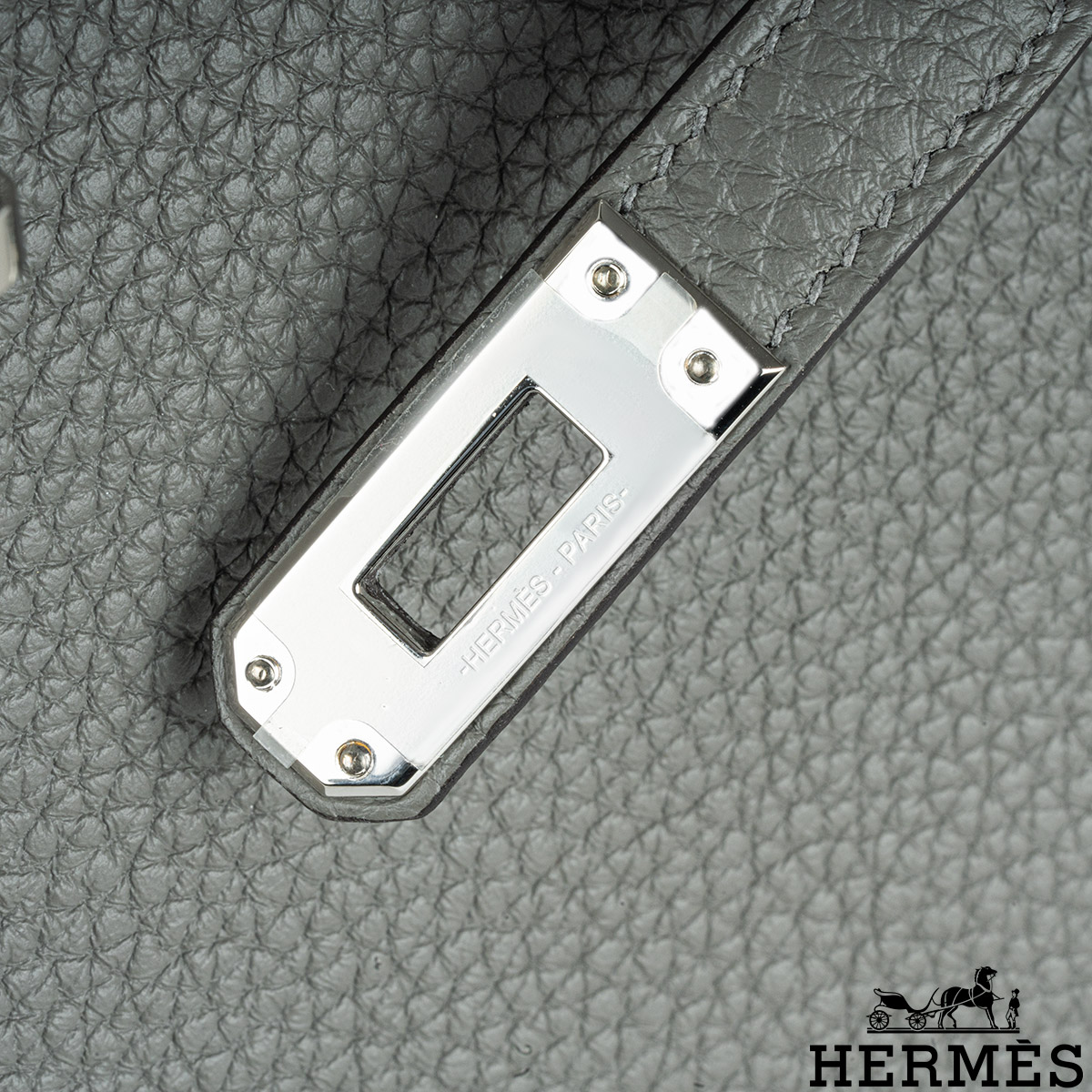 Hermés Birkin 25cm Gris Etain Veau Togo PHW